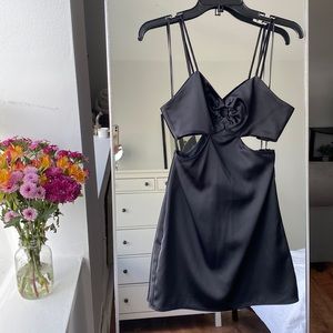 Zara silk black dress